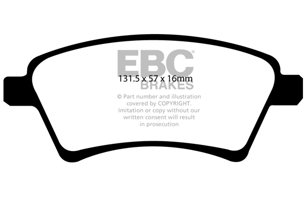 EBC Ultimax Brake Pads - Front for Suzuki SX4