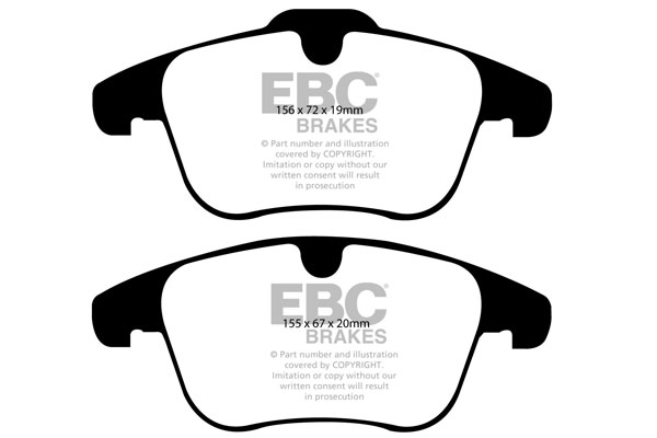 EBC Ultimax Brake Pads - Front for Ford S-Max