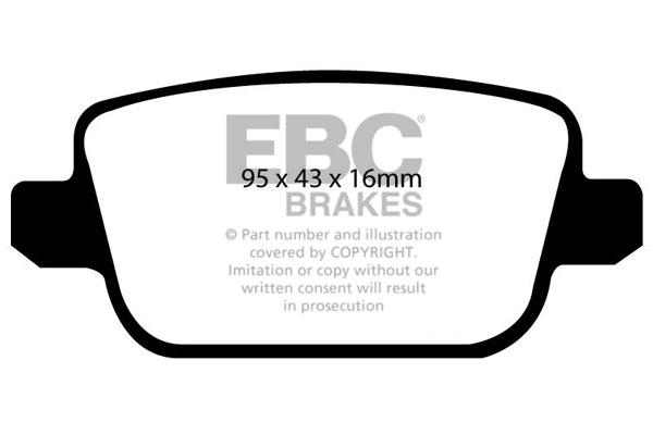 EBC Ultimax Brake Pads - Rear for Ford Galaxy