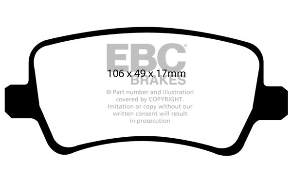 EBC Ultimax Brake Pads - Rear for Volvo V70