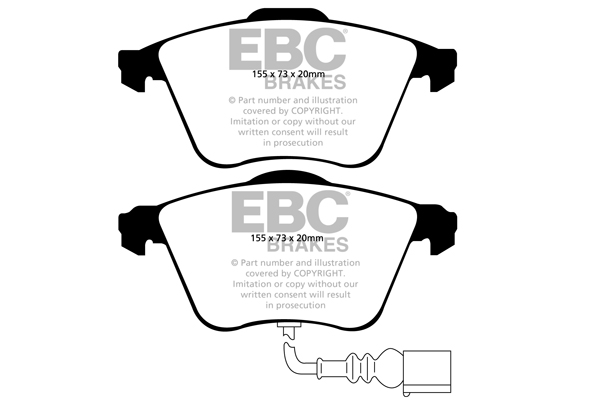 EBC Ultimax Brake Pads - Front for Audi TT (8J)