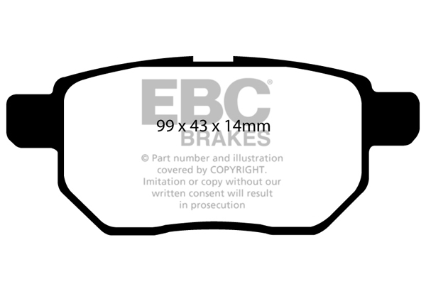 EBC Ultimax Brake Pads - Rear for Toyota Auris