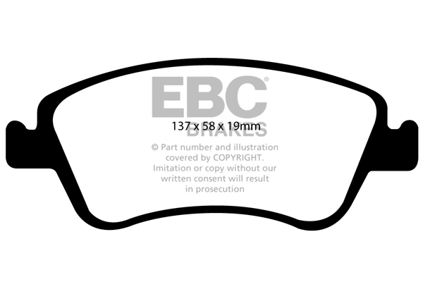 EBC Ultimax Brake Pads - Front for Toyota Corolla