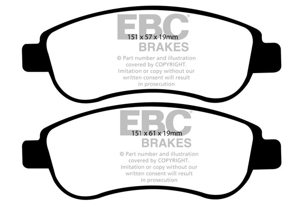EBC Ultimax Brake Pads - Front for Honda CR-V