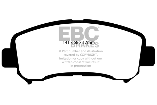 EBC Ultimax Brake Pads - Front for Nissan Qashqai