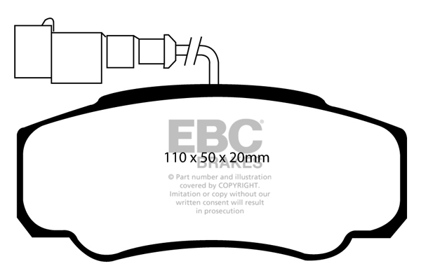 EBC Ultimax Brake Pads - Rear for Nissan Cabstar