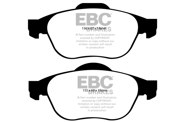EBC Ultimax Brake Pads - Front for Renault Megane II