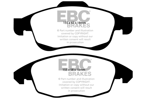 EBC Ultimax Brake Pads - Front for Citroen DS4