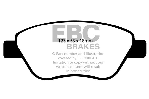 EBC Ultimax Brake Pads - Front for Vauxhall Corsa Mk 3 (D)