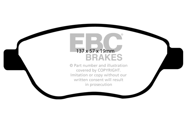 EBC Ultimax Brake Pads - Front for Vauxhall Corsa Mk 3 (D)