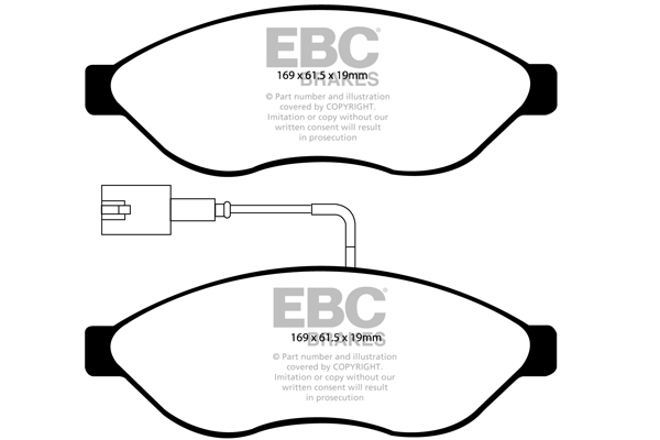 EBC Ultimax Brake Pads - Front for Citroen Relay