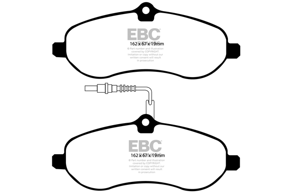 EBC Ultimax Brake Pads - Front for Citroen Dispatch