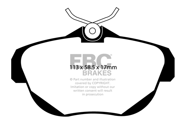 EBC Ultimax Brake Pads - Rear for Citroen Dispatch