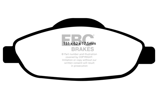 EBC Ultimax Brake Pads - Front for Peugeot 308