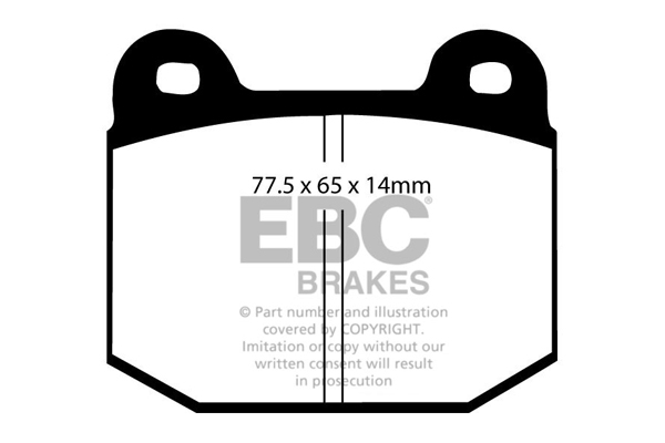 EBC Ultimax Brake Pads - Front for Lotus Exige
