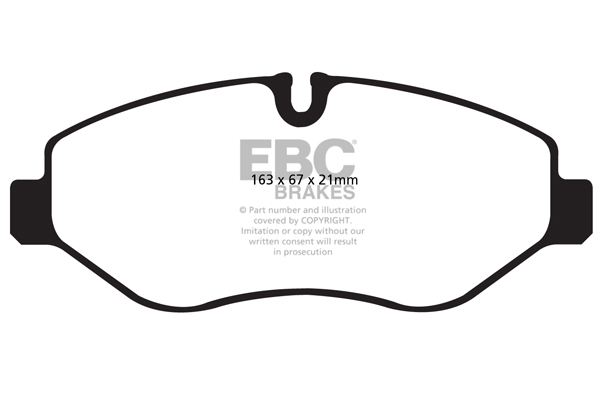EBC Ultimax Brake Pads - Front for Iveco Daily