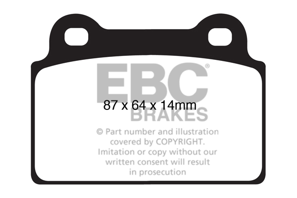 EBC Ultimax Brake Pads - Rear for Mitsubishi Evo X (CZ4A)