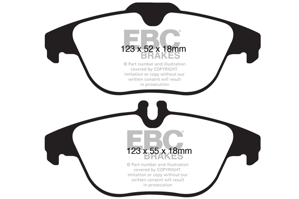 EBC Ultimax Brake Pads - Rear for Mercedes C-Class