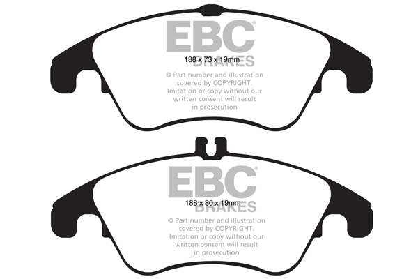 EBC Ultimax Brake Pads - Front for Mercedes E-Class