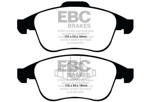 EBC Ultimax Brake Pads - Front for Renault Laguna