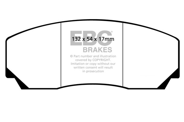 EBC Green Stuff Brake Pads - Front for Vauxhall Vectra Mk 2 (B)