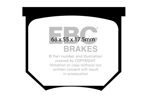 EBC Green Stuff Brake Pads - Rear for Lotus Elite