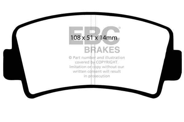 EBC Ultimax Brake Pads - Front for Mazda 929