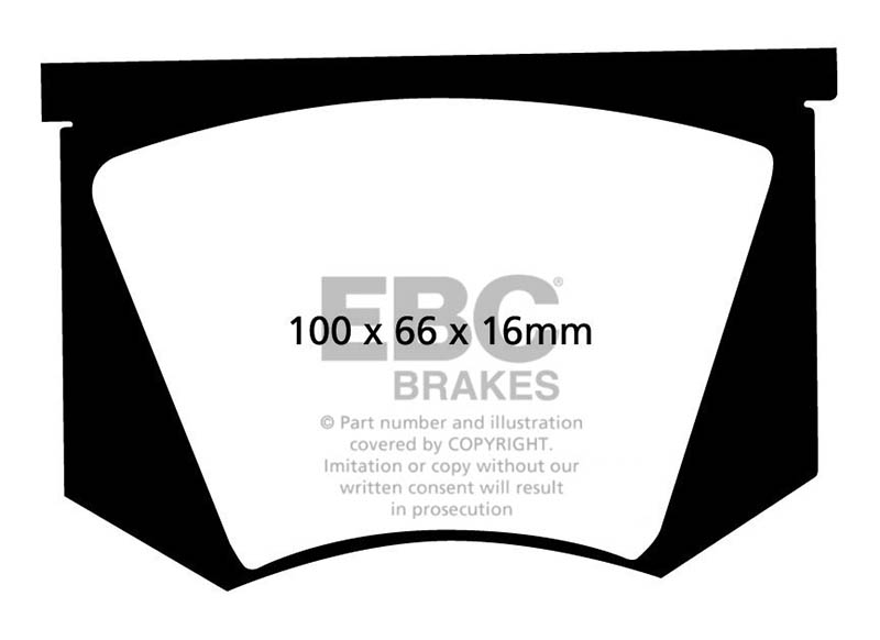 EBC Green Stuff Brake Pads - Front for Triumph TR