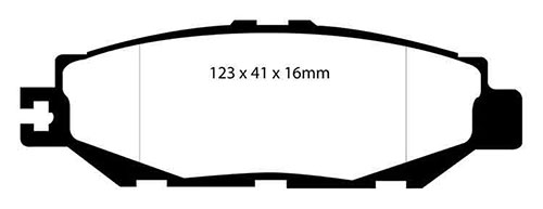 EBC Green Stuff Brake Pads - Rear for Lexus LS