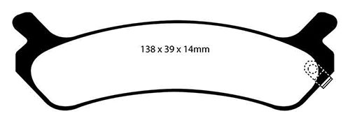 EBC Green Stuff Brake Pads - Rear for Hyundai Sonata