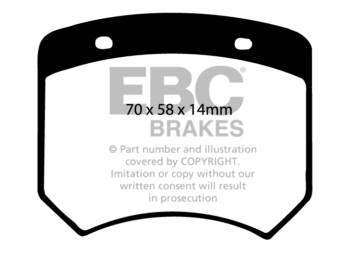 EBC Green Stuff Brake Pads - Front for Mini Old Mini