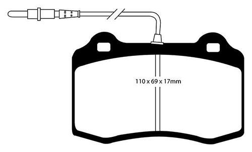 EBC Green Stuff Brake Pads - Front for Peugeot 406