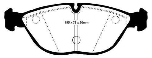 EBC Green Stuff Brake Pads - Front for BMW Z8