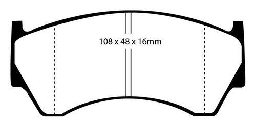 EBC Green Stuff Brake Pads - Front for Nissan Almera