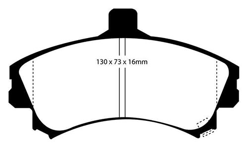 EBC Green Stuff Brake Pads - Front for Mitsubishi Colt