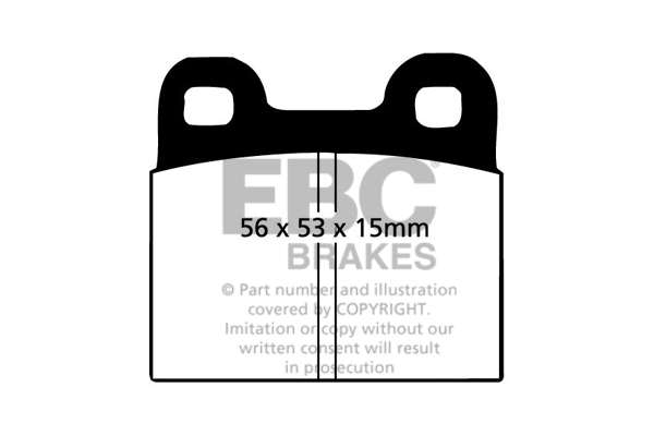 EBC Green Stuff Brake Pads - Rear for Alfa Romeo 75