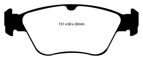 EBC Green Stuff Brake Pads - Front for Mercedes C-Class