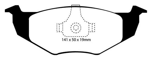 EBC Green Stuff Brake Pads - Front for VW Golf Mk 3 (1H)