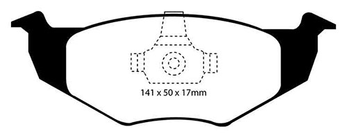 EBC Green Stuff Brake Pads - Front for VW Lupo