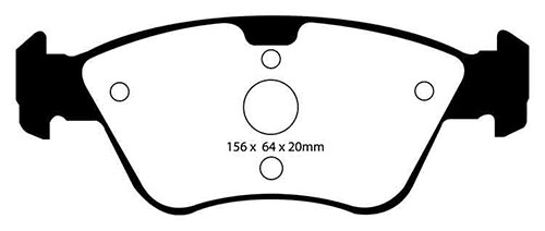 EBC Green Stuff Brake Pads - Front for Mercedes SLK-Class