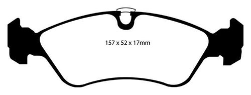 EBC Green Stuff Brake Pads - Front for Vauxhall Vectra Mk 2 (B)