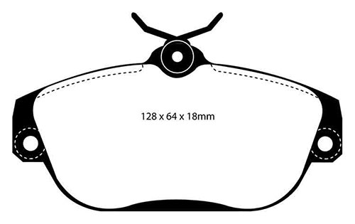 EBC Green Stuff Brake Pads - Front for Volvo S90