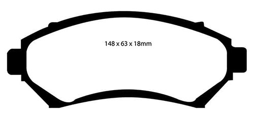 EBC Green Stuff Brake Pads - Front for Vauxhall Sintra