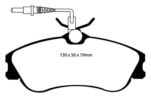 EBC Green Stuff Brake Pads - Front for Peugeot Partner