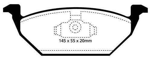 EBC Green Stuff Brake Pads - Front for Skoda Octavia Mk 1 (1U)