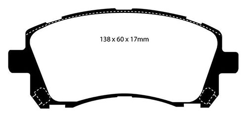 EBC Green Stuff Brake Pads - Front for Subaru Legacy