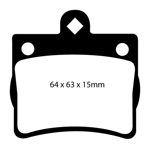 EBC Green Stuff Brake Pads - Rear for Mercedes C-Class