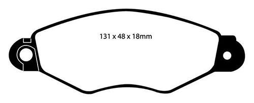 EBC Green Stuff Brake Pads - Front for Renault Clio II