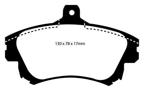 EBC Green Stuff Brake Pads - Front for Volvo V40