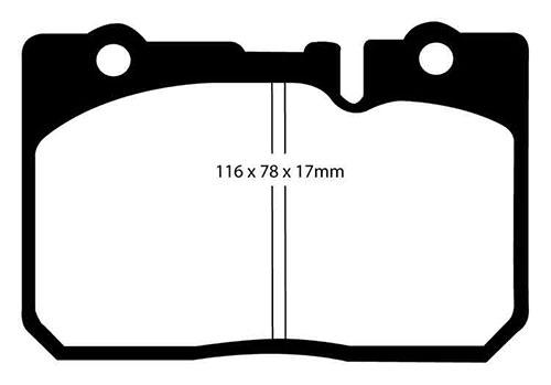 EBC Green Stuff Brake Pads - Front for Lexus LS